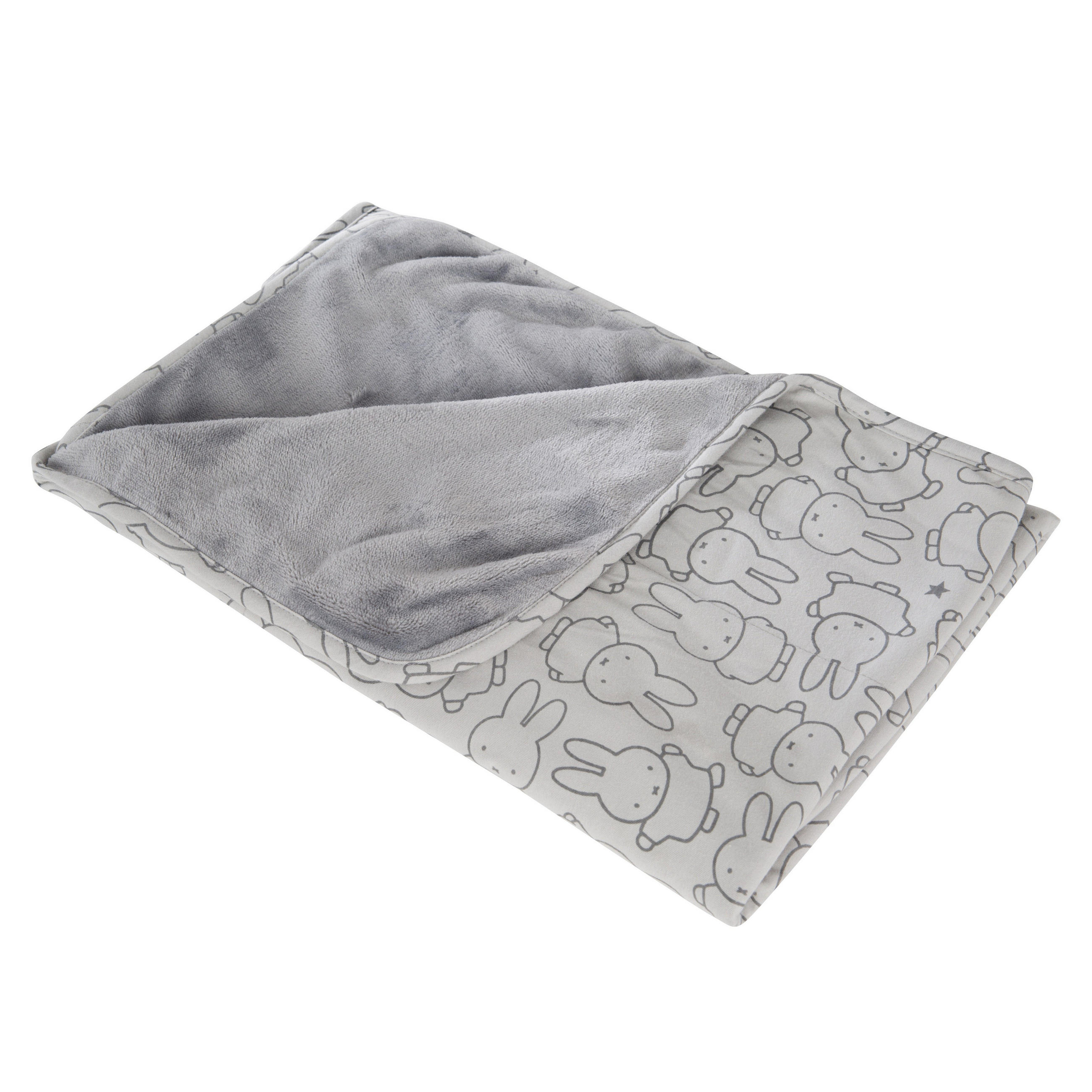 BABYDECKE 80 x 80 cm Miffy - Grau, Textil (80/80cm) - Roba