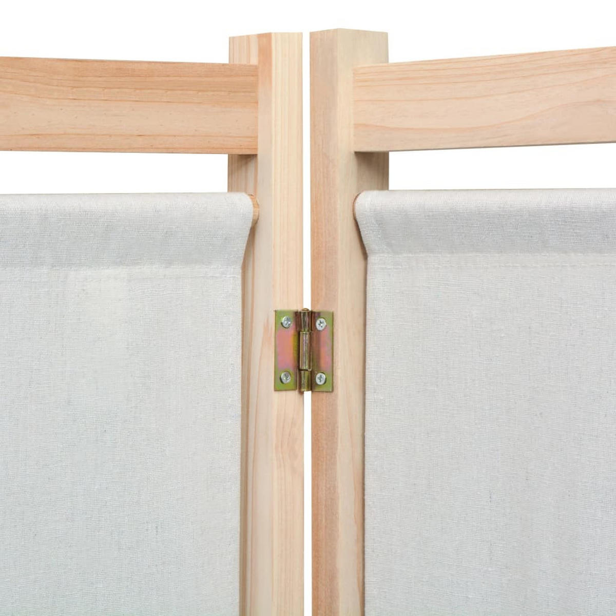 RAUMETEILER Creme 120/170/4 Cm Stoff 3-teilig - Creme, Textil (4/120/170cm) - vidaXL