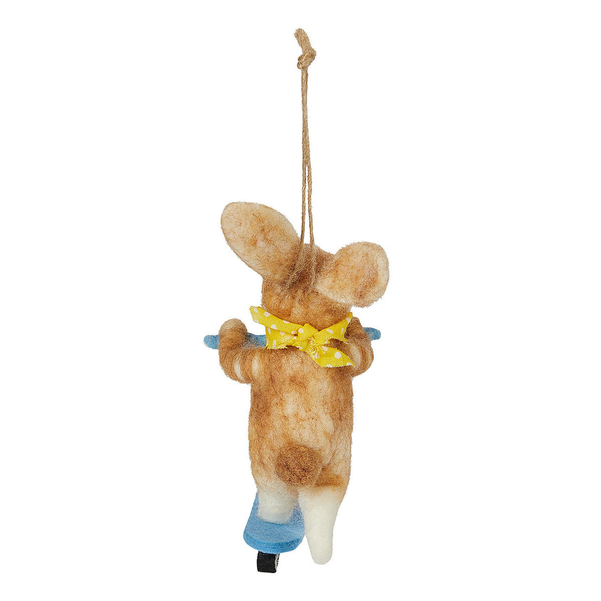 ANHÄNGER FUNKY FRIENDS Häschen Scooter - Braun, Textil (6/14/8cm) - Butlers
