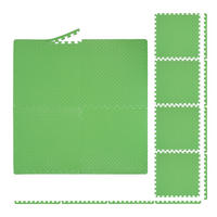 8XBODENSCHUTZMATTE - Grün, Kunststoff (60/60cm) - Relaxdays
