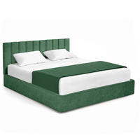 POLSTERBETT - Grün, Textil (180/200cm) - home24