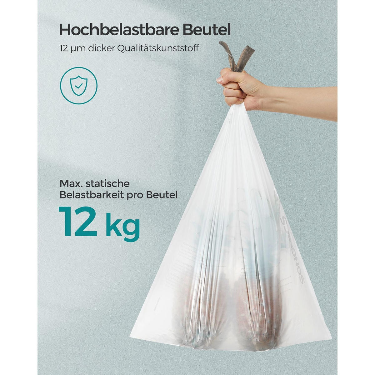 MÜLLBEUTEL RIO DE JANEIRO - Weiß, Kunststoff (42/60/0.01cm) - Hansiro