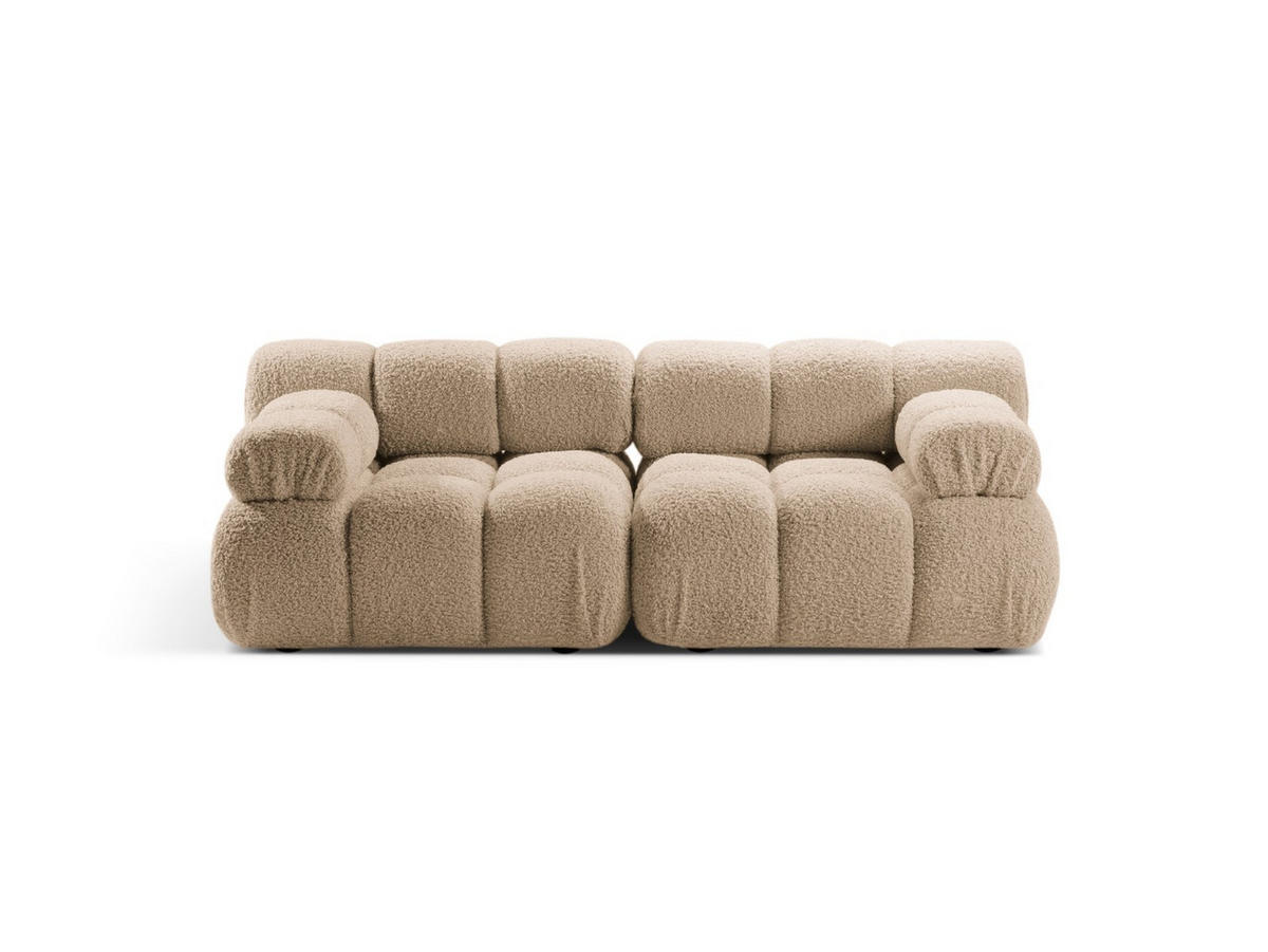 SOFA modular Bellis aus Boucle sandfarben 2 Sitzplätze - Sandfarben, Textil (94/70/188cm) - Micadoni