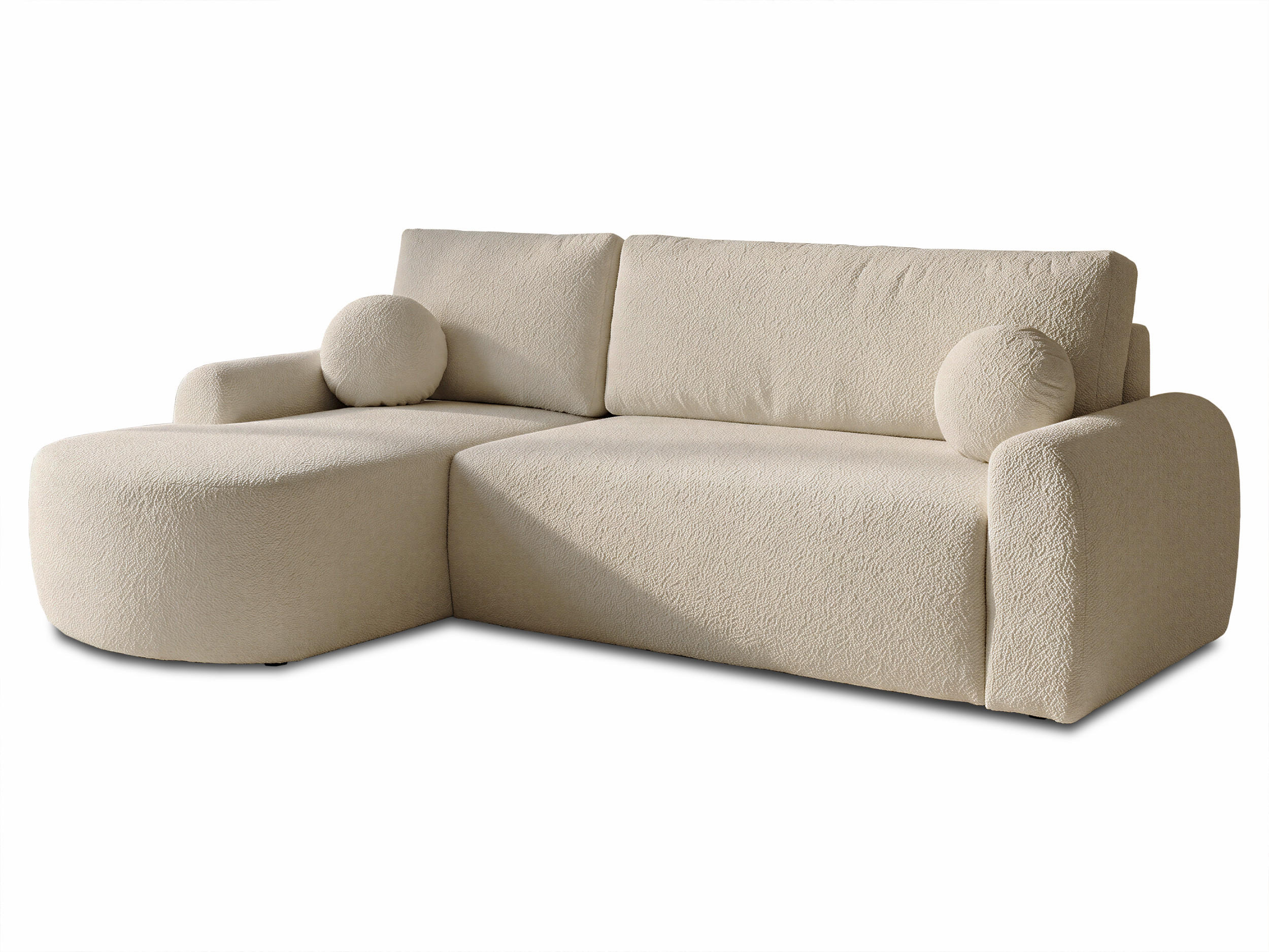 ECKSOFA Jazz, Seite: Links - Beige, Holz/Textil (240/160cm) - Sofnet
