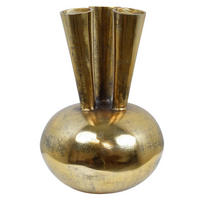 VASE Tira Schwarz - Schwarz, Metall (46cm) - LOFT42