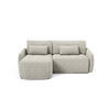ECKSOFA Krabi Hellbraun, mit Schlaffunktion - Hellbraun, Textil (240/167cm) - Bettso