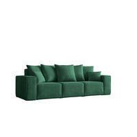 SOFA Sitzer ELLA Modern Mit Schlaffunktion Stoff Noel Grün - Grün, Holz/Textil (247/78/90cm) - Kaiser Möbel
