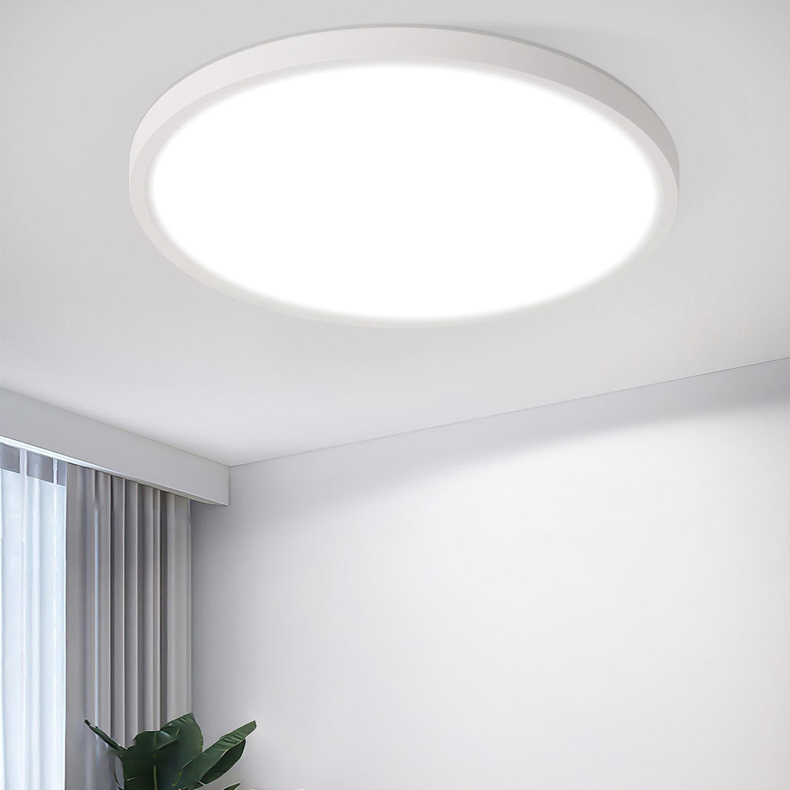 LED-DECKENLEUCHTE Malatesta 18/18/2.6 cm - Weiß, Kunststoff (18/18/2.6cm) - Nettlife