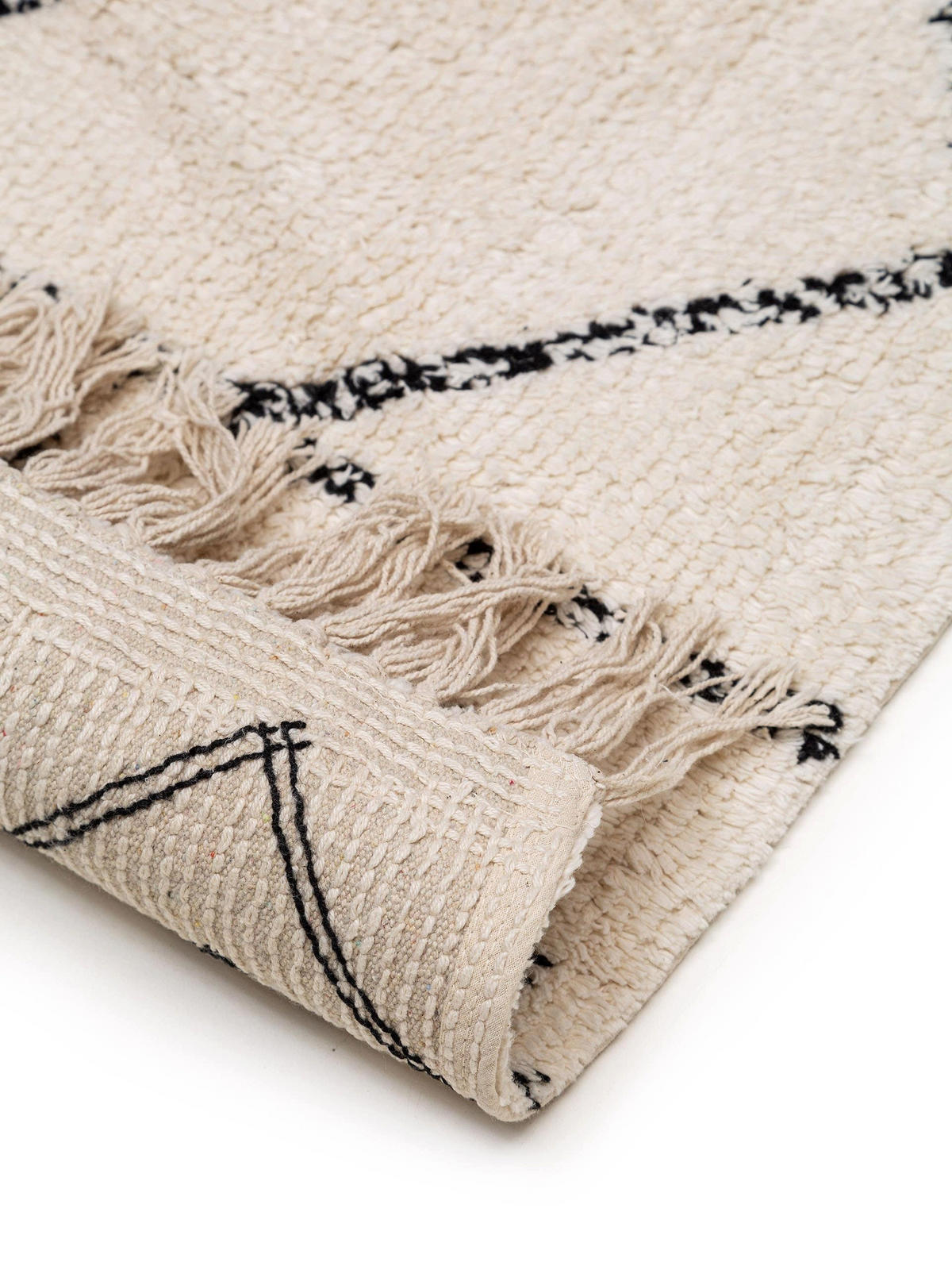 BAUMWOLLTEPPICH waschbar Naomi Cream 200x300 cm - Creme, Textil (200/300cm) - benuta Nest