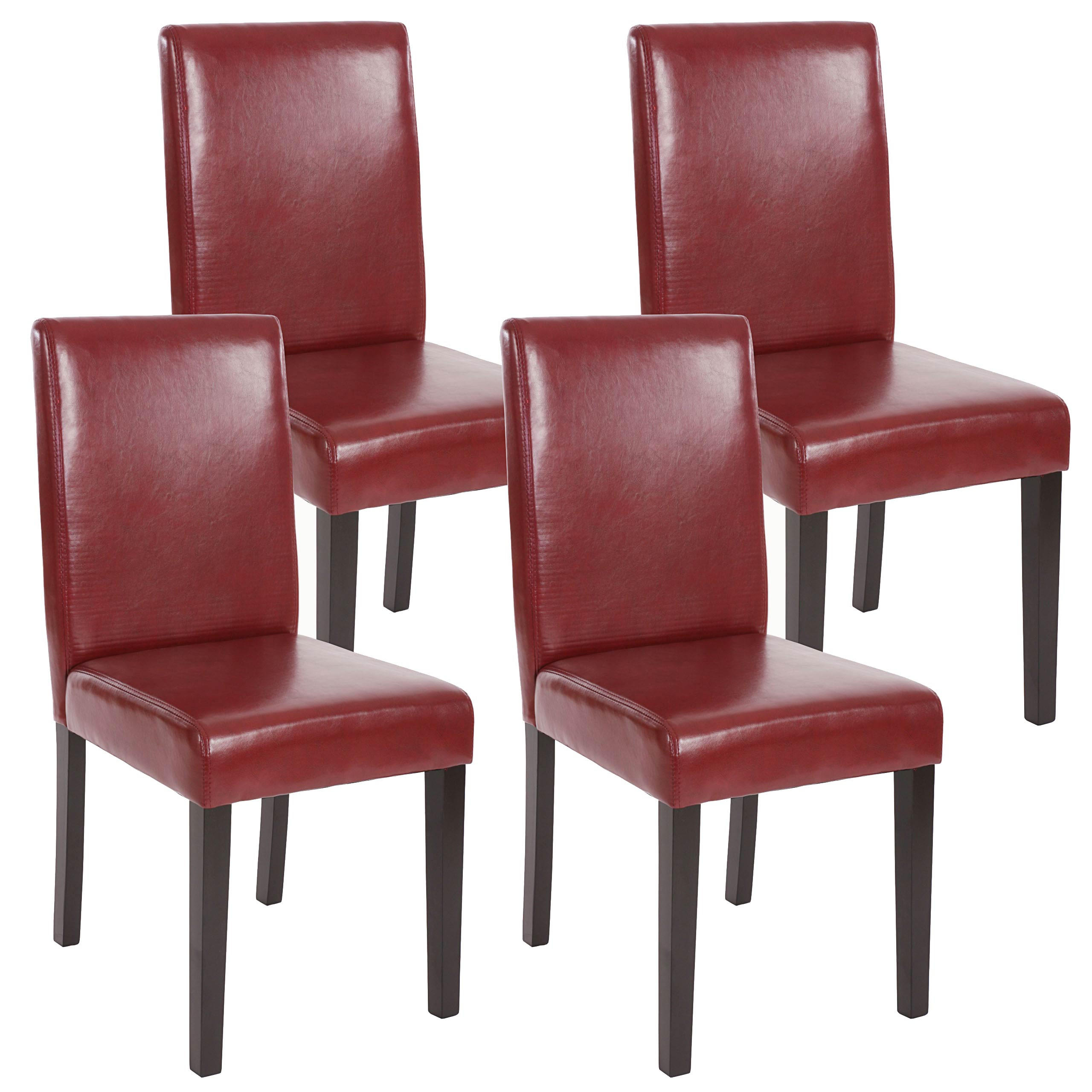Chefgastro Esszimmerstuhl Rotbraun 43x90x56 cm