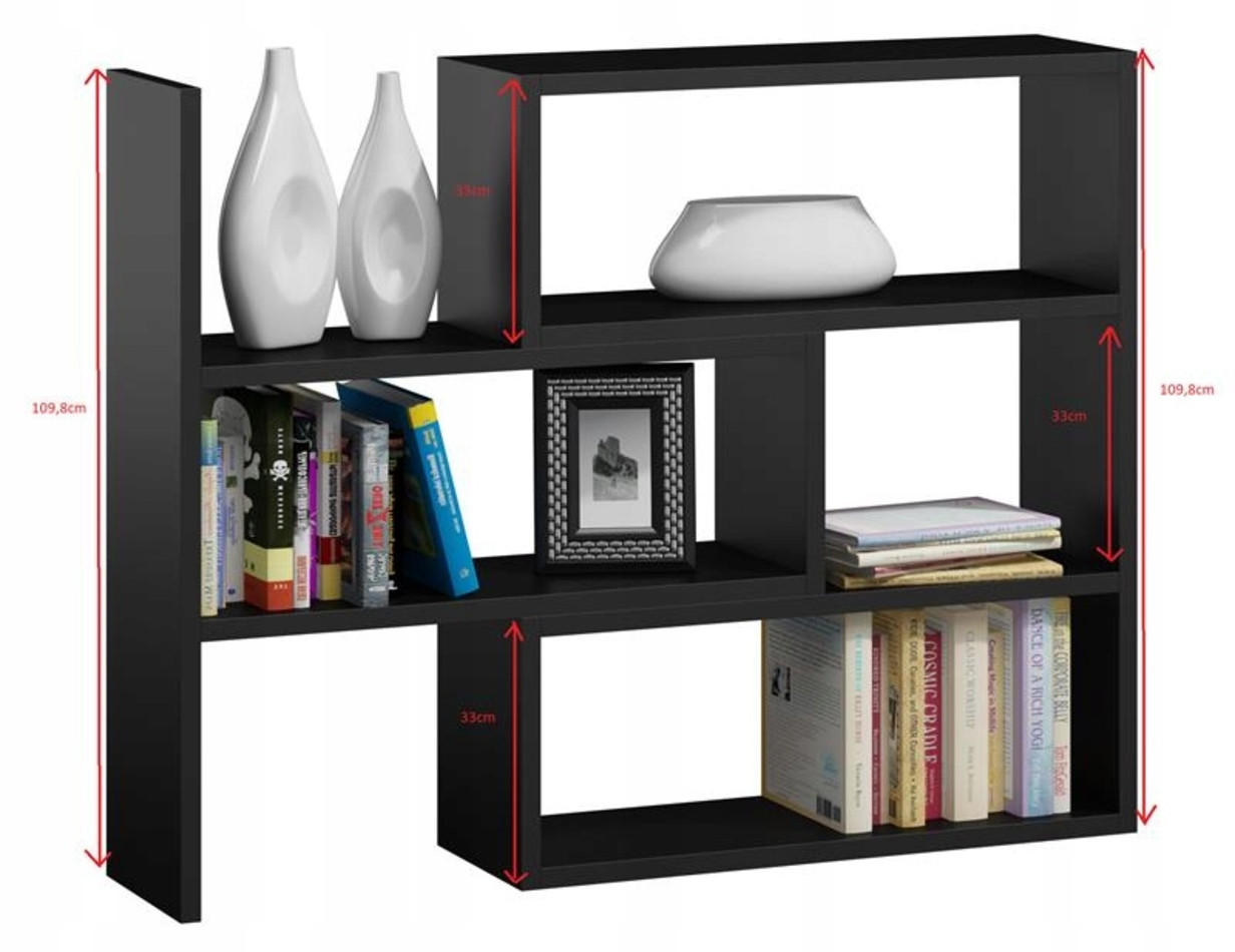 BÜCHERREGAL Irek Schwarz 80/28/110 cm - Schwarz, Holzwerkstoff (80/110/28cm) - Matkam Möbel