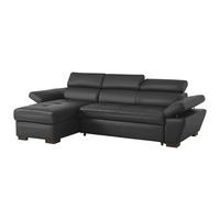 SCHLAFSOFA - -Sitzer - Leder - Anthrazitgrau - - Anthrazit, Leder (256/83/154cm) - Vente-Unique
