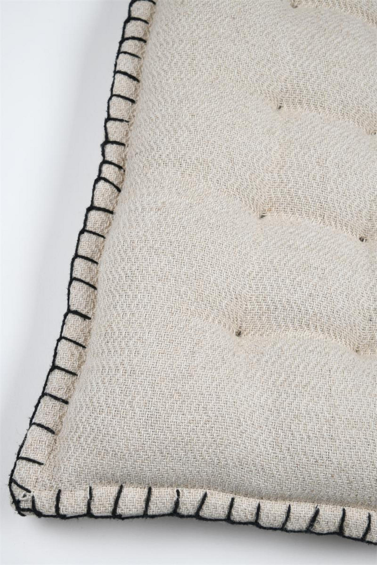 STUHLKISSEN Aline 38/38 cm - Beige, Naturmaterialien (38cm)
