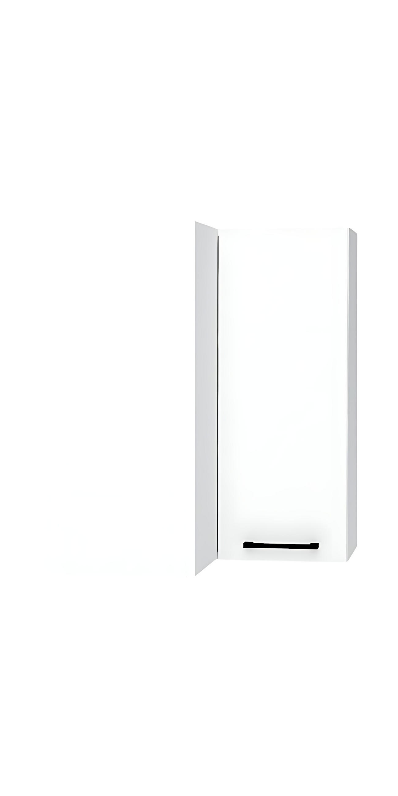 ECKHÄNGESCHRANK WRN P/L - Morvex - Platzsparende Lösung mit Stil - Weiß, Holz/Metall (60/72/60cm) - ROYAL24_MARKT