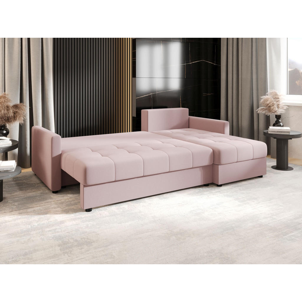 Thumbnail - Bedante Ecksofa, Rosa, Textil, 220x143 cm, Wohnzimmer, Sofas & Couches, Wohnlandschaften, Ecksofas