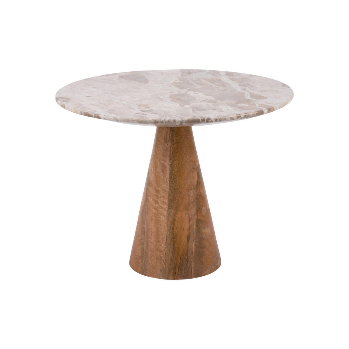 BEISTELLTISCH Force Braun 40/40/35 cm - Braun, Stein (40/40/35cm) - Leitmotiv