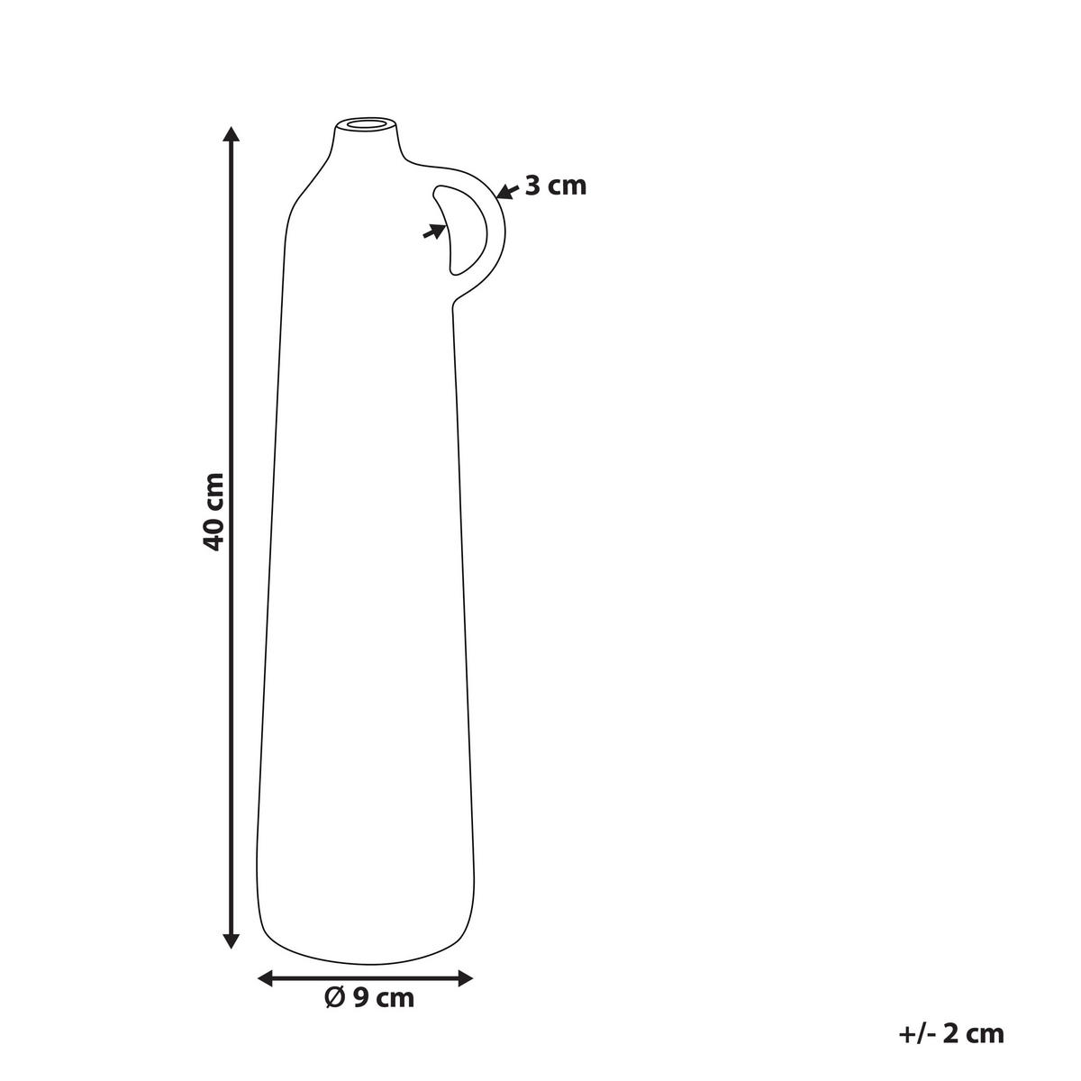 DEKOVASE Aluminium messing Surma - Messingfarben, Metall (40cm) - Beliani