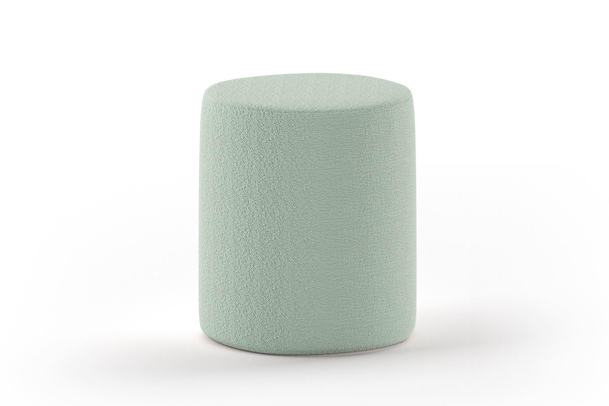 HOCKER Karlotta 41x41x42 aus Holzwerstoff Polster in der Farbe Grün - Grün, Holzwerkstoff (41/42/41cm) - 58aufmkessel