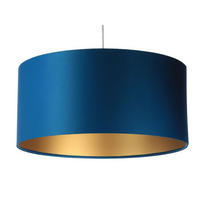 HÄNGELEUCHTE Gold 60/30 cm - Türkis/Goldfarben, Kunststoff (60/1.1/30cm) - ONZENO