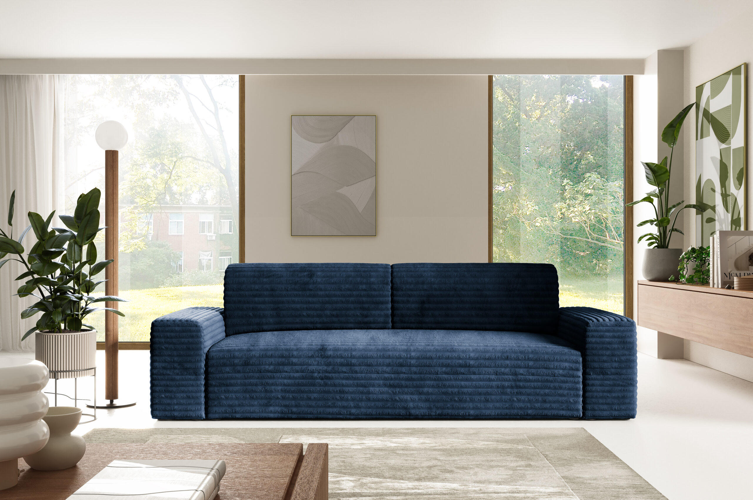 SCHLAFSOFA mit Bettkasten Dunkelblau - Schwarz/Dunkelblau, Holz/Holzwerkstoff (260/70/102cm) - Furnisell