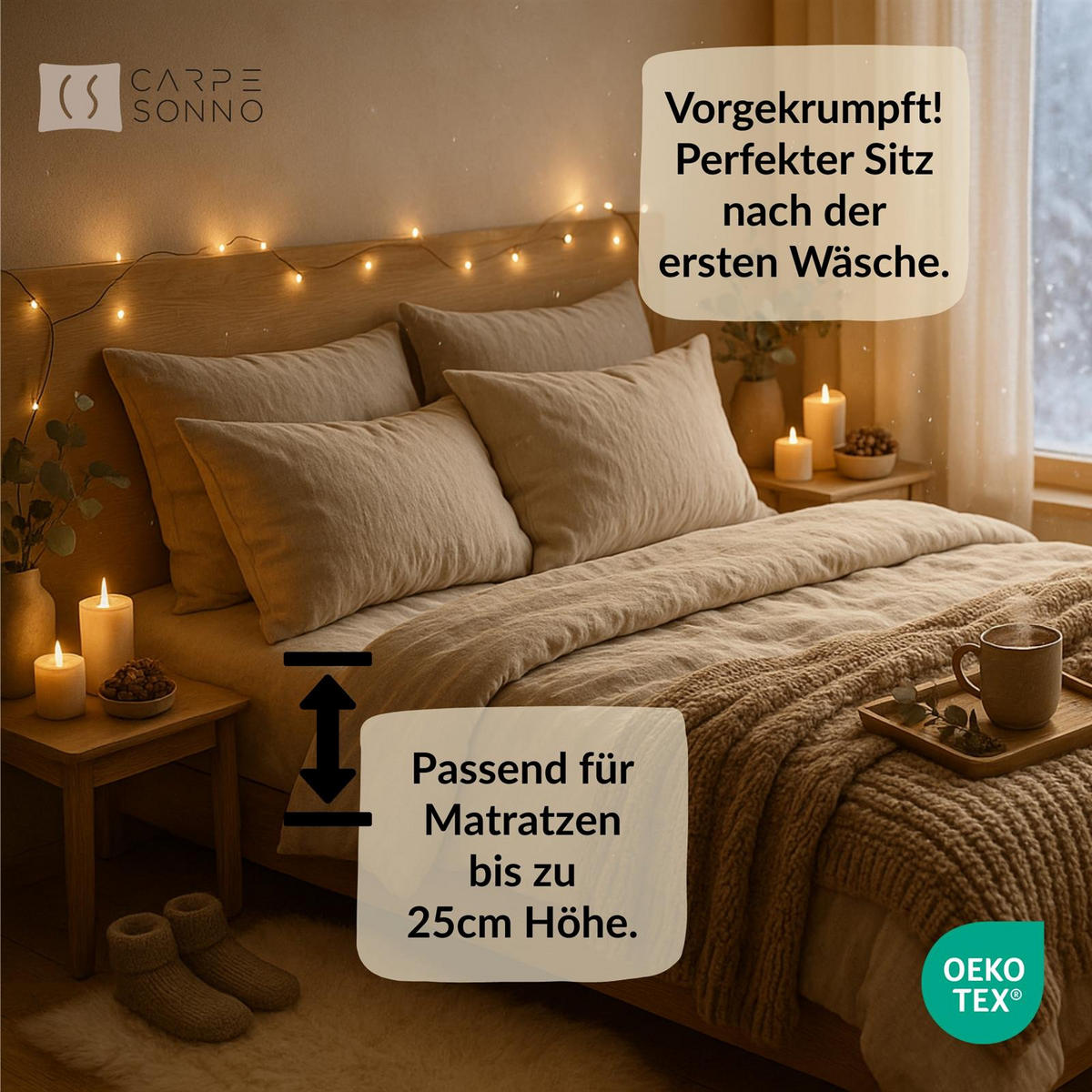 BIBER-SPANNBETTLAKEN 180x200 Warme Winter Flanell Bettlaken aus 100% Baumwolle, Spannbetttuch Laken Uni Schwarz - Made in Germany - Schwarz, Textil (180/200cm) - Carpe Sonno
