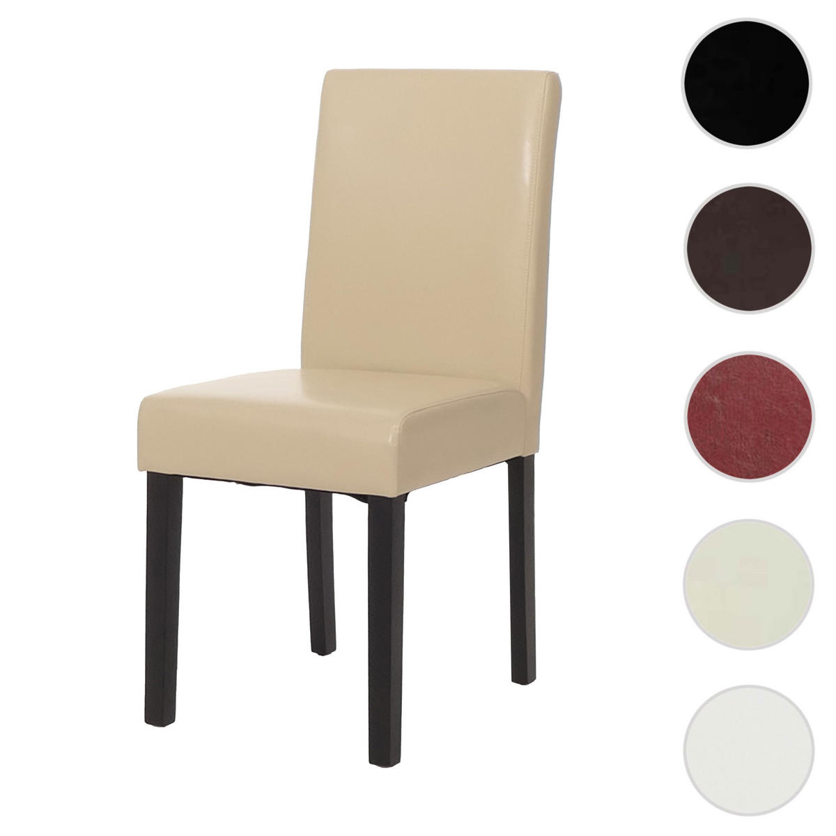 ESSZIMMERSTUHL Beige, Schwarz - Beige/Schwarz, Textil (43/90/56cm) - MCW