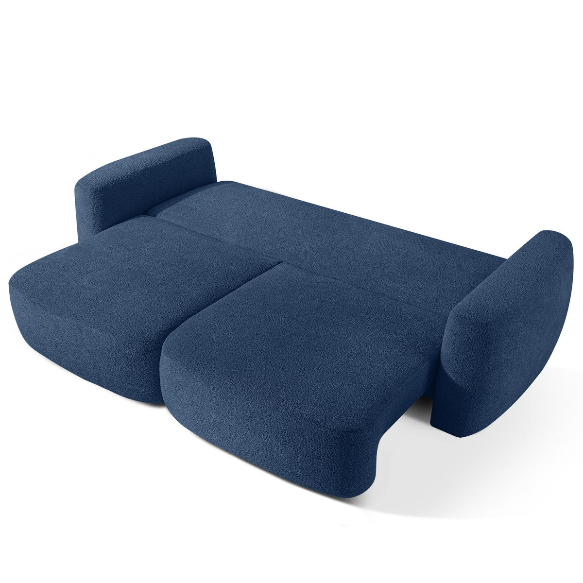 SITZGARNITUR ELOSA - Dunkelblau, Holz/Textil (245/85/115cm) - KONSIMO®