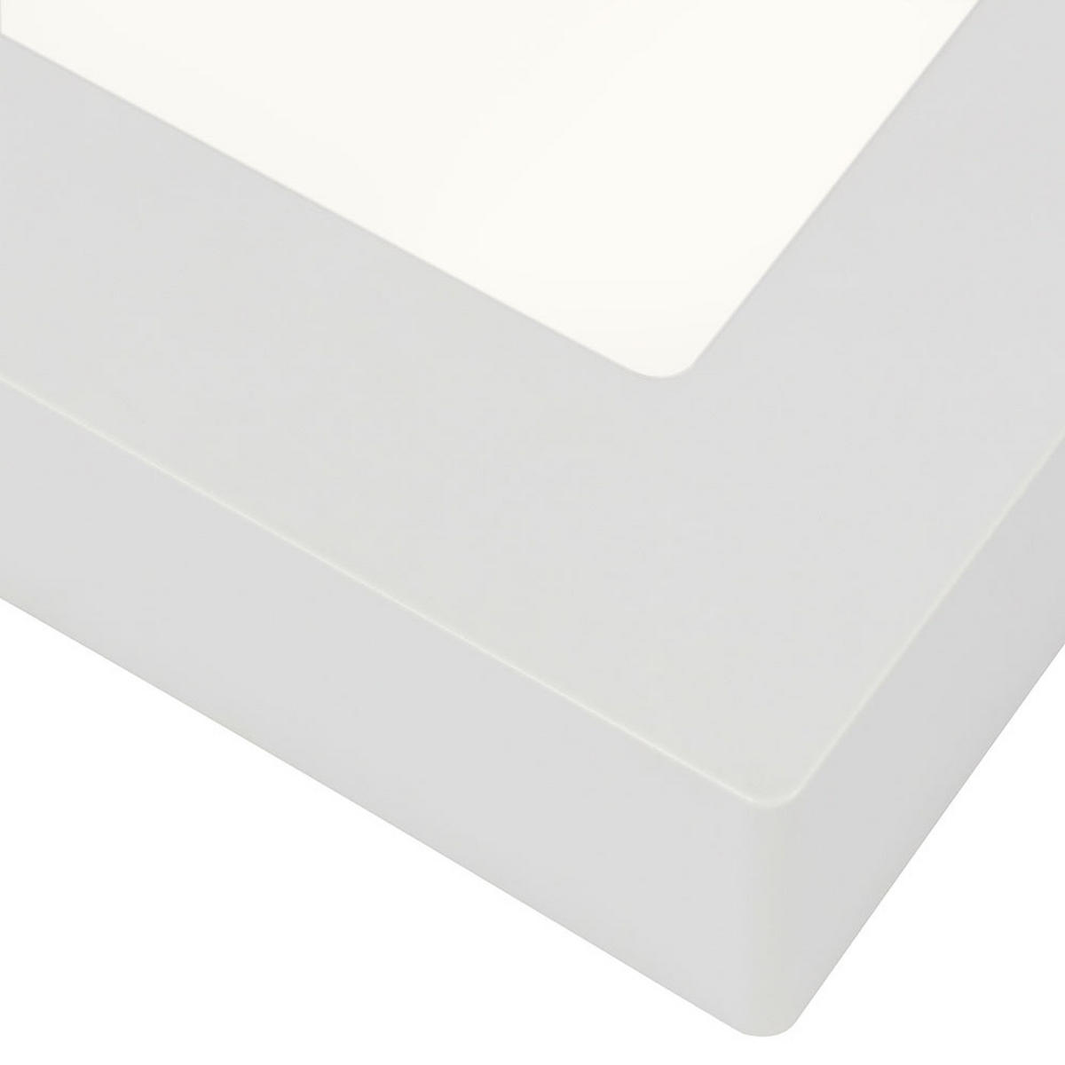 LED DECKENLEUCHTE Svenja Weiß Kunststoff - Weiß, Kunststoff (17.2/17.2/3.5cm) - Globo Lighting
