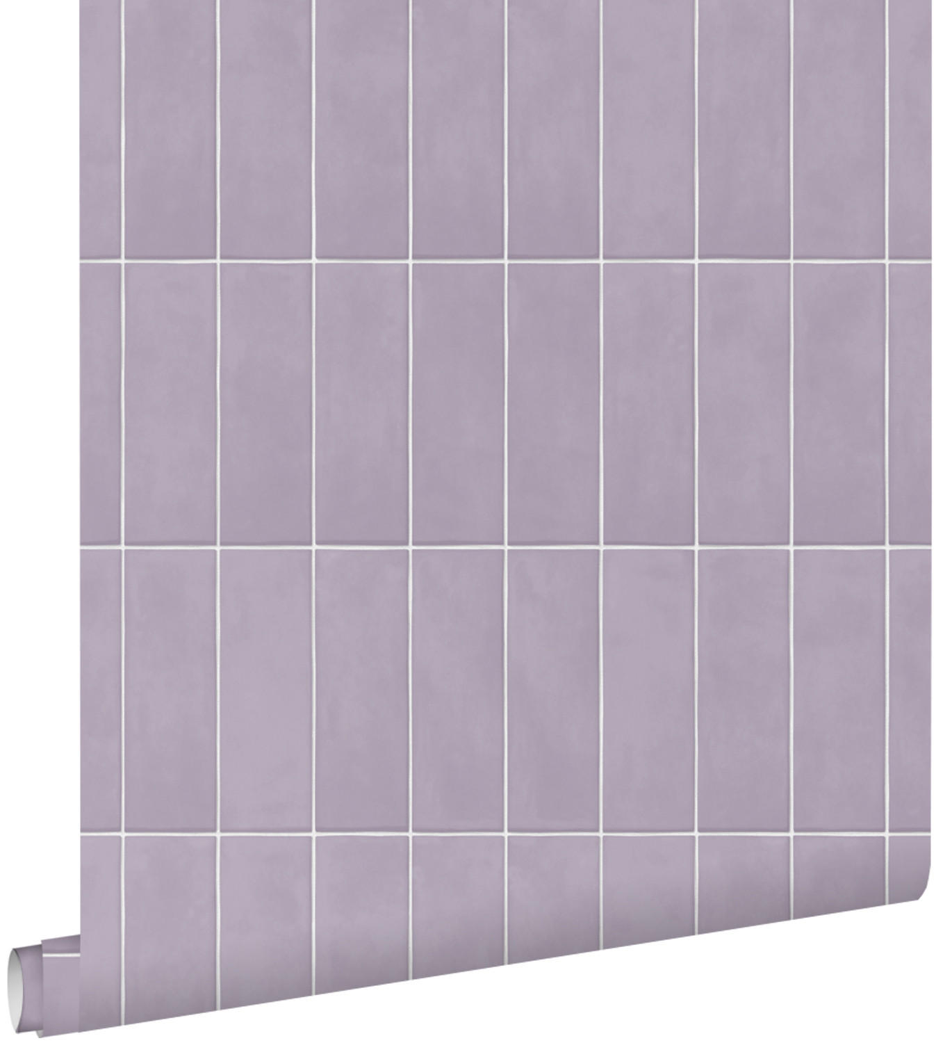 TAPETE Fliesenmuster 50 x 900 cm - Lila, Papier (50/900cm) - ESTAhome