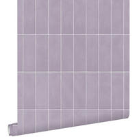 TAPETE Fliesenmuster 50 x 900 cm - Lila, Papier (50/900cm) - ESTAhome