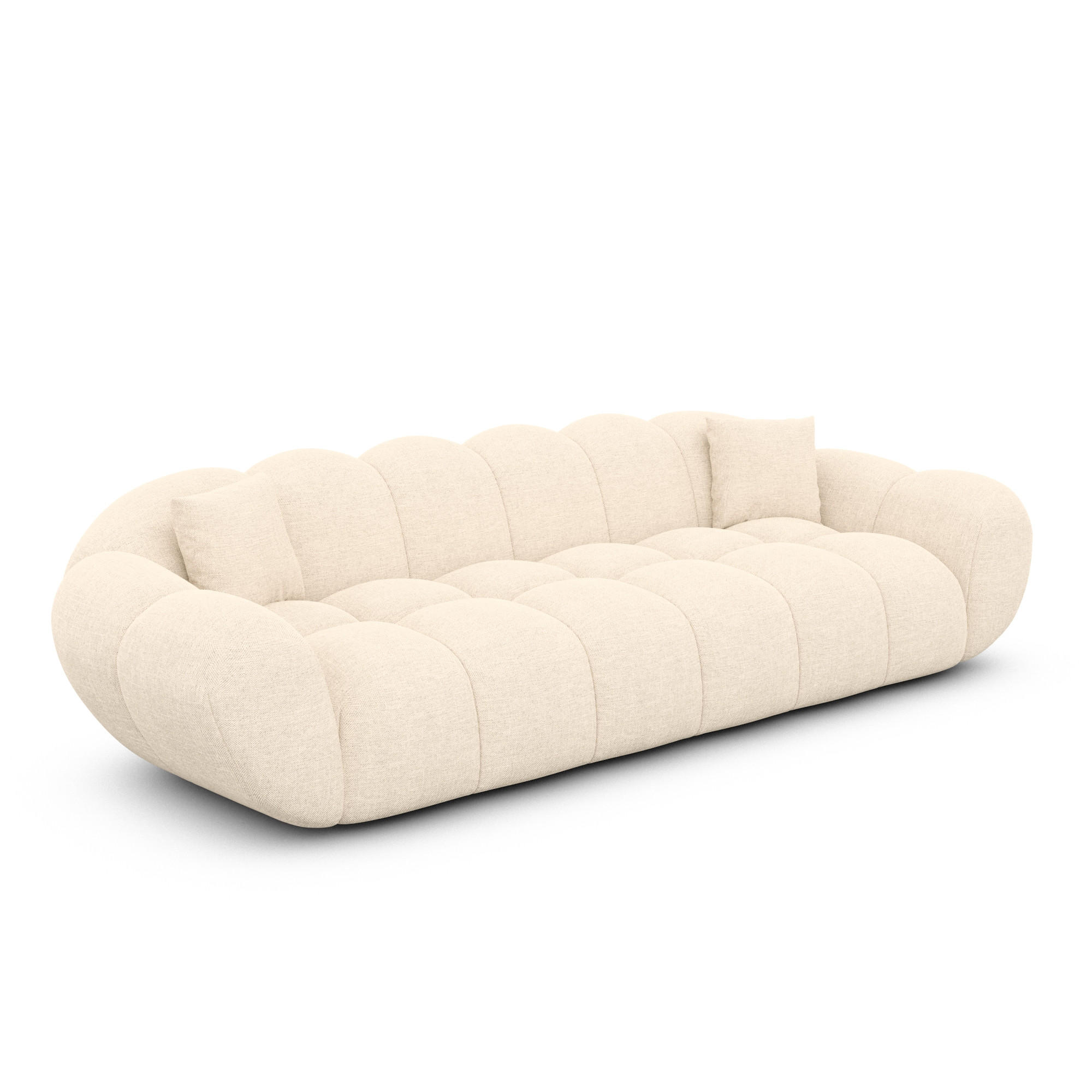 Varoyal 4-Sitzer-Sofa Creme 265x70x93 cm