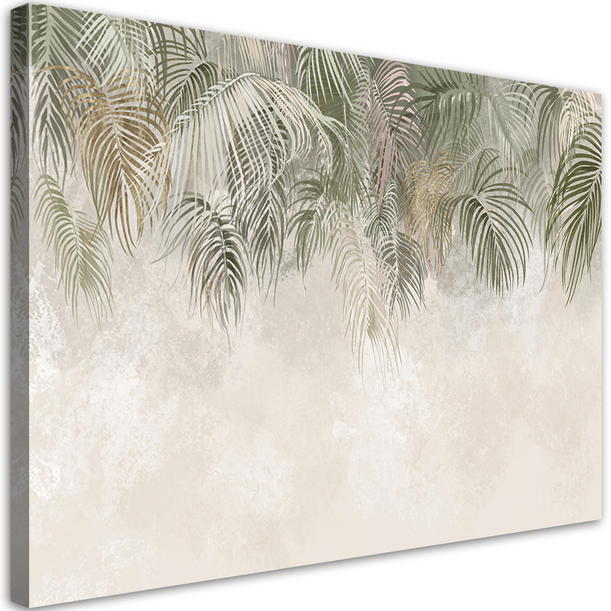 WANDBILD palmenblätter - Braun, Textil (60/40cm) - Feeby