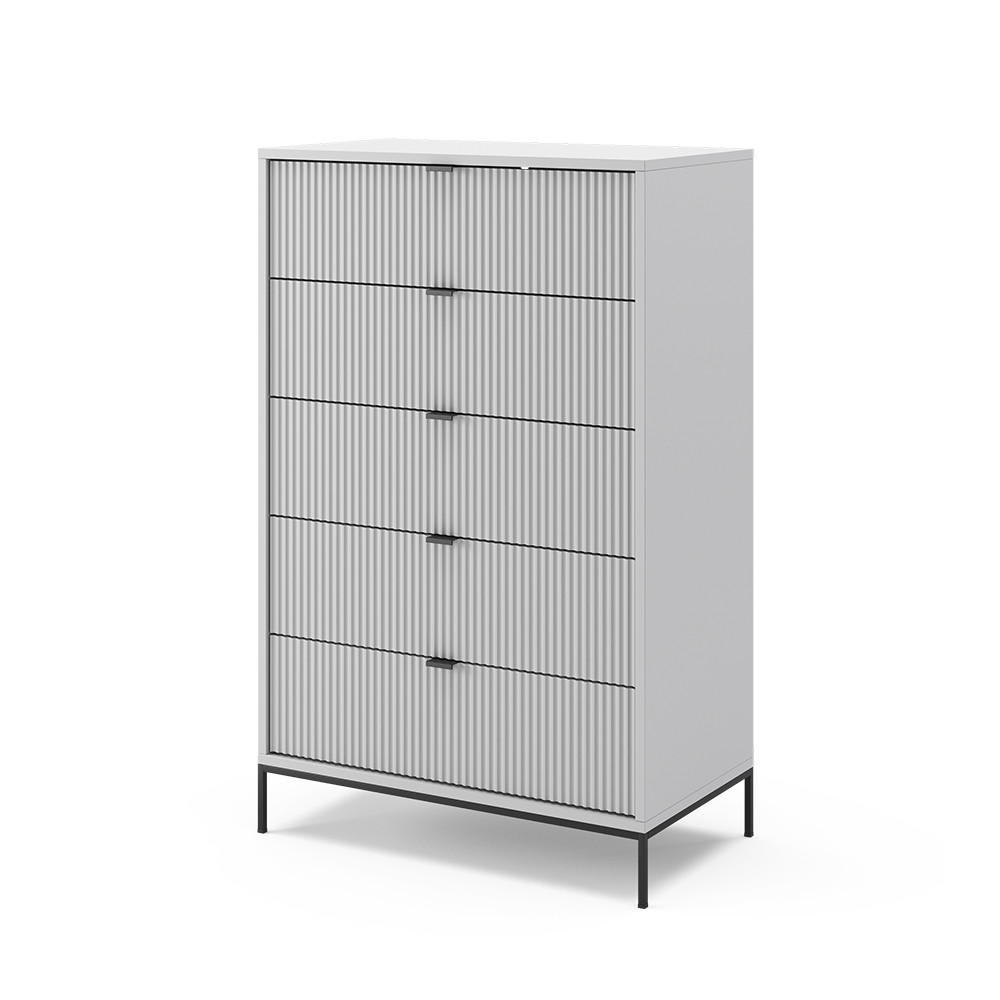 KOMMODE Eliza Grau 46 x 120 cm - Grau, Holzwerkstoff (76/120/42cm) - Vicco