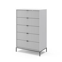 KOMMODE Eliza Grau 46 x 120 cm - Grau, Holzwerkstoff (76/120/42cm) - Vicco