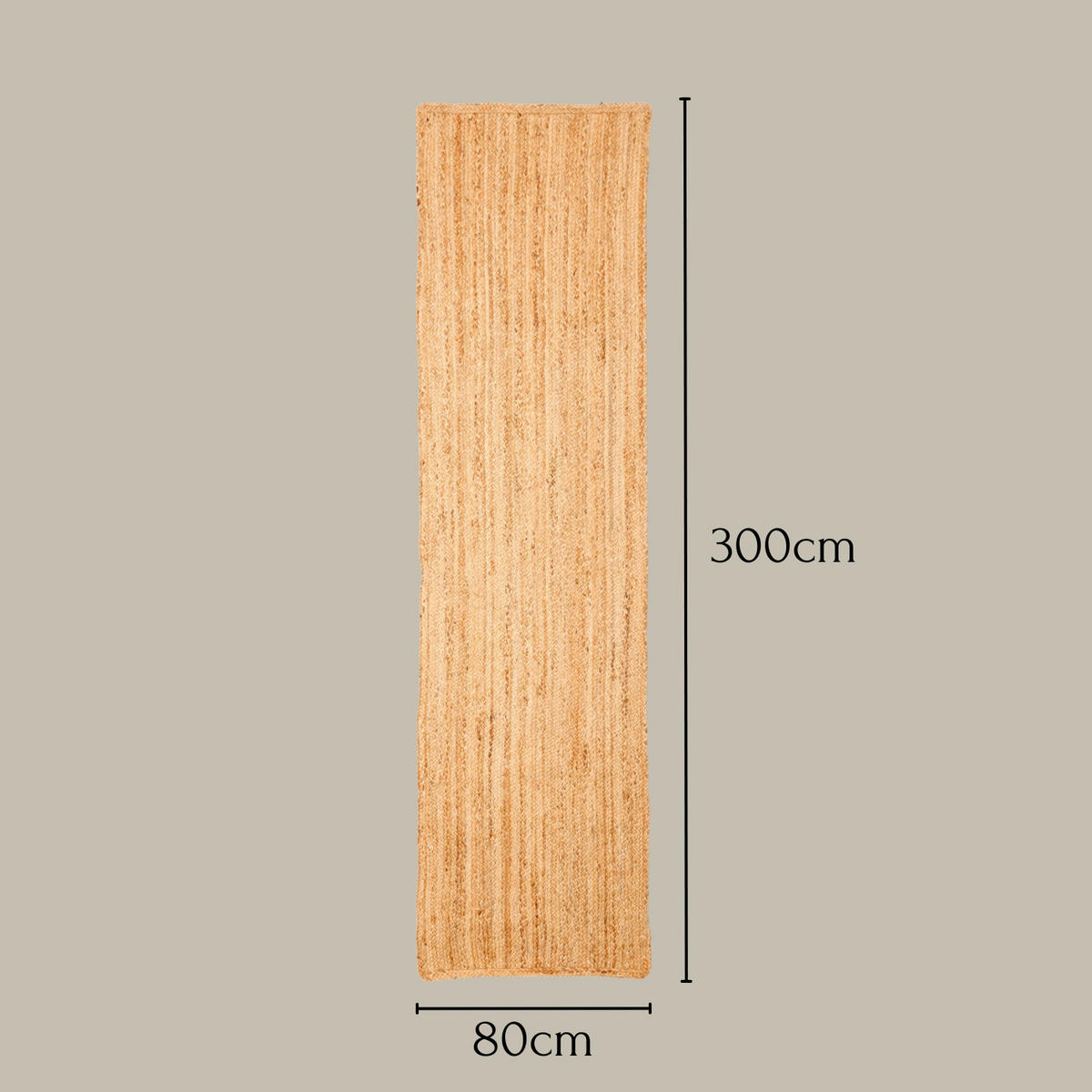 JUTETEPPICH Nitin natur 300/80 cm - Naturfarben, Naturmaterialien (80/300cm) - My-Rug