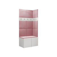 GARDEROBEN-SET Orion I - Weiß/Rosa, Holzwerkstoff/Kunststoff (84/186/46cm) - MIRJAN24