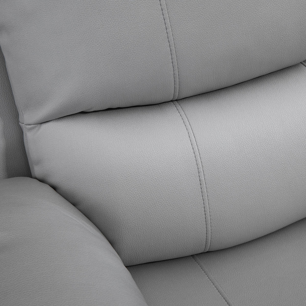 RELAXSESSEL, Polyester, Schaumstoff Grau - Grau, Kunststoff (100/98/93cm) - HOMCOM