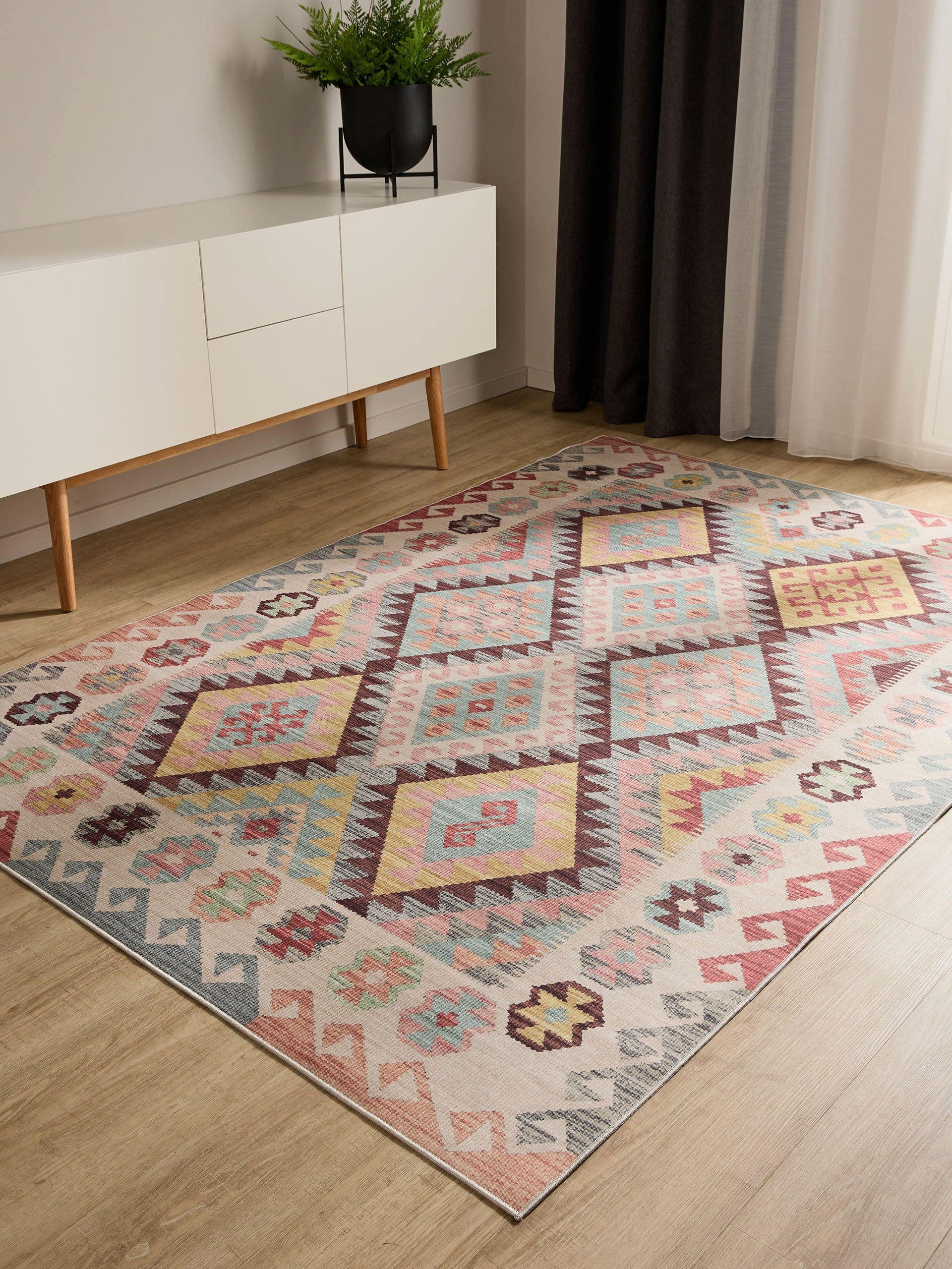 VINTAGE-TEPPICH George waschbar 200x300 cm - Multicolor, Kunststoff (200/300cm) - benuta