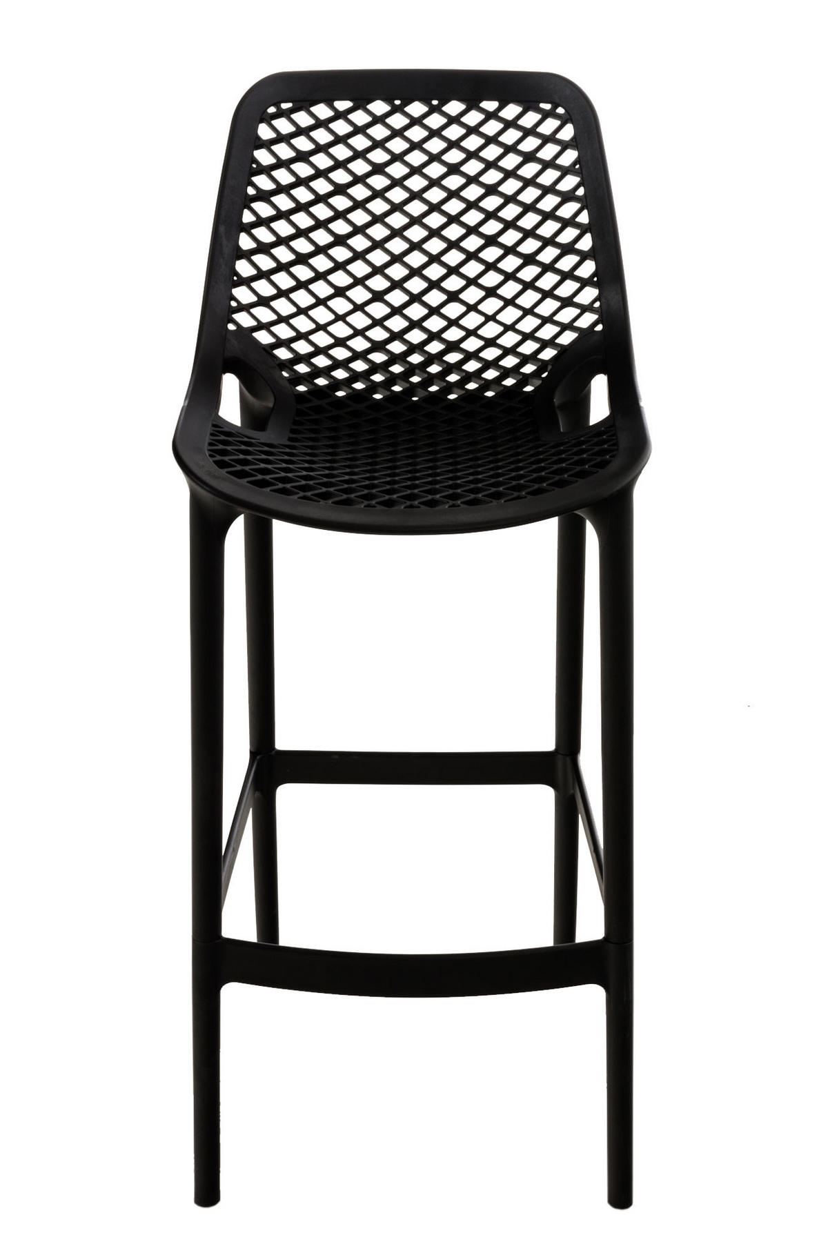 BARHOCKER modern Schwarz LORL Kunststoff 105x45x53 cm - Schwarz, Kunststoff (45/105/53cm) - DELUKE