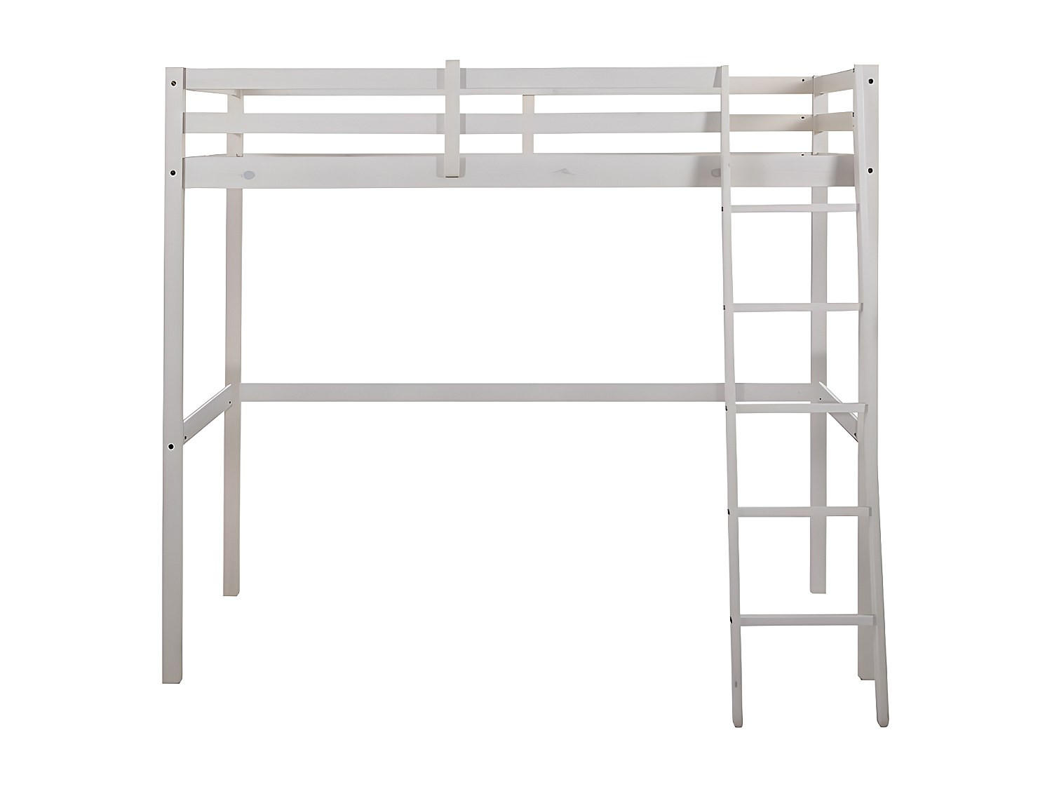 Vente-Unique Hochbett Weiß 90x190 cm