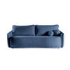 SOFA Perugia Blau, mit Schlaffunktion - Blau, Holzwerkstoff/Textil (231/93/106cm) - Bettso