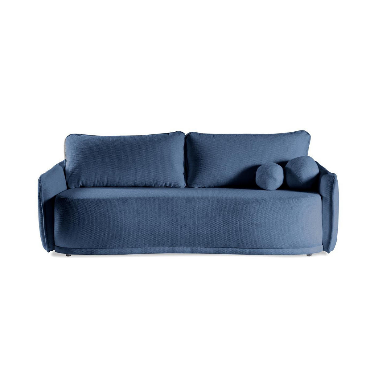 SOFA Perugia Blau, mit Schlaffunktion - Blau, Holzwerkstoff/Textil (231/93/106cm) - Bettso