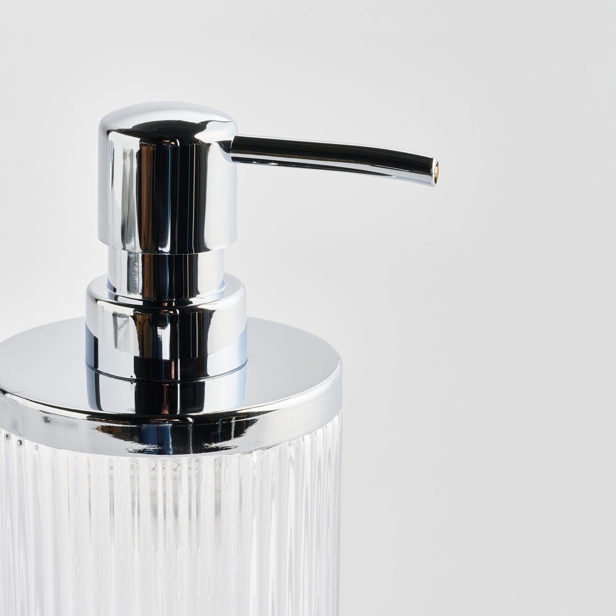 SEIFENSPENDER Marcella - Silberfarben, Glas (7.2/19.4/7.2cm) - home&you