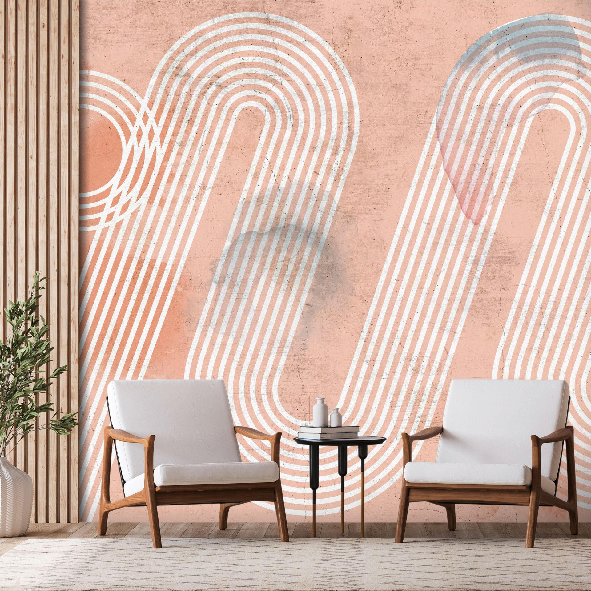 VLIESTAPETE Rosa 400/280 cm - Pink/Weiß, Textil (400/1cm) - KUNSTLOFT