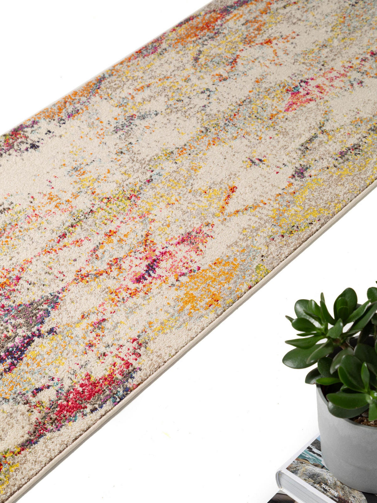 LÄUFER Casa Beige/Multicolor 70x240 cm - Beige, Textil (70/240cm) - benuta Nest