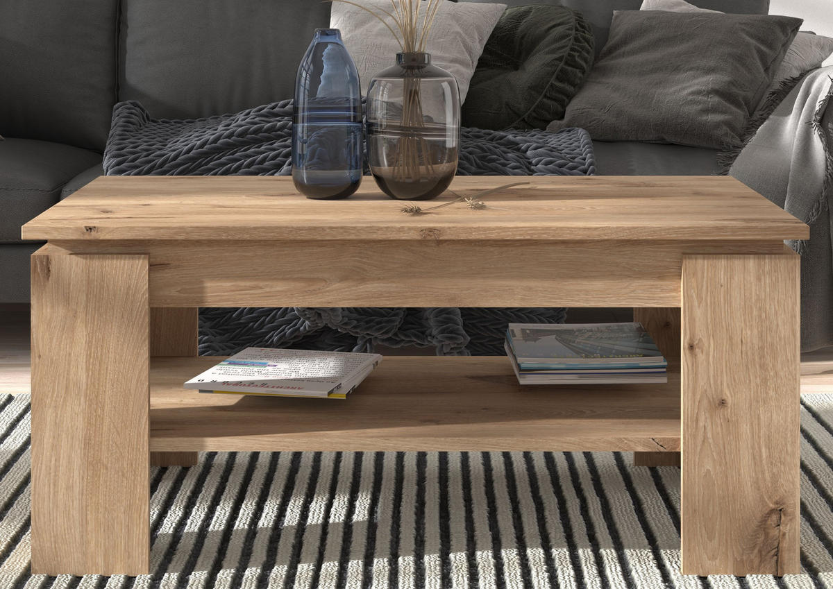 COUCHTISCH TITAN (B/H/T: ca. 100/45/60 cm) in Nox Oak Nachbildung/Nox Oak Nachbildung - Eichefarben, Holzwerkstoff (60/100/45cm)