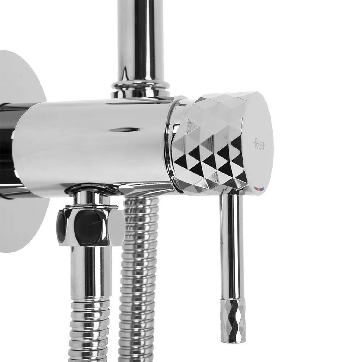 BIDETARMATUR Rea Lungo Loop Diamond Chrome - Chromfarben, Metall (5/11/5cm) - REA