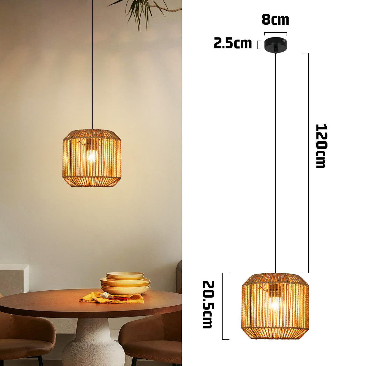 KRONLEUCHTER Liorand 21.0/21.0/146.0 cm - Schwarz, Metall (146/21/21cm) - ZMH