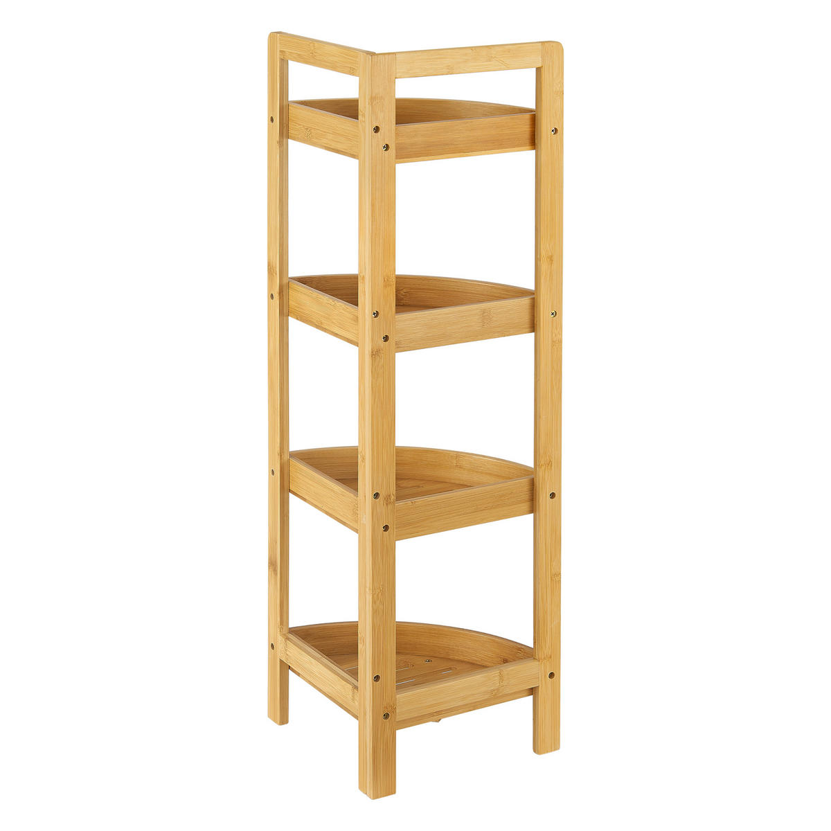 BADEZIMMERREGAL Lestijärvi - Naturfarben, Holz (23/80/23cm) - [en.casa]