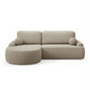 ECKSOFA CLEO mit Schlaffunktion Version Linke, QUELLE 06 - Creme, Kunststoff (264/172cm) - Lookway